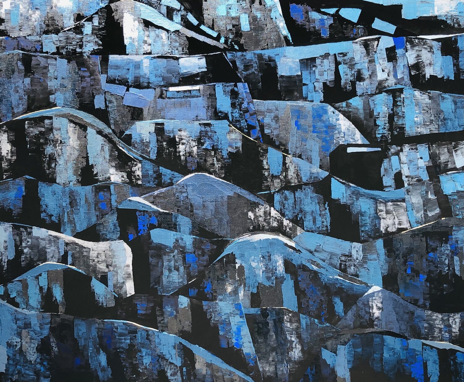 Blue night Nadine Hardy Original painting for sale