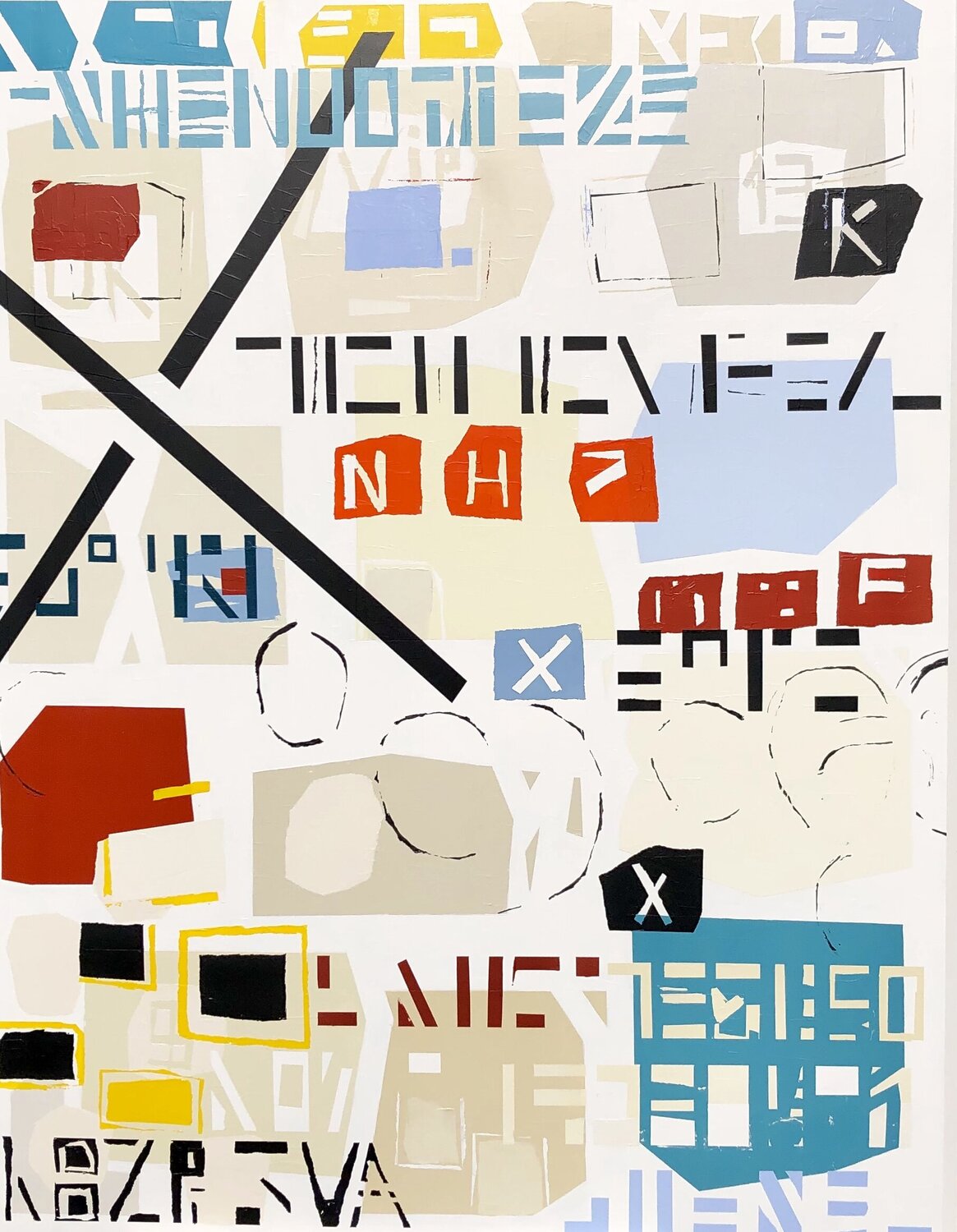 Abstraction 12-19 Nadine Hardy Original painting for sale