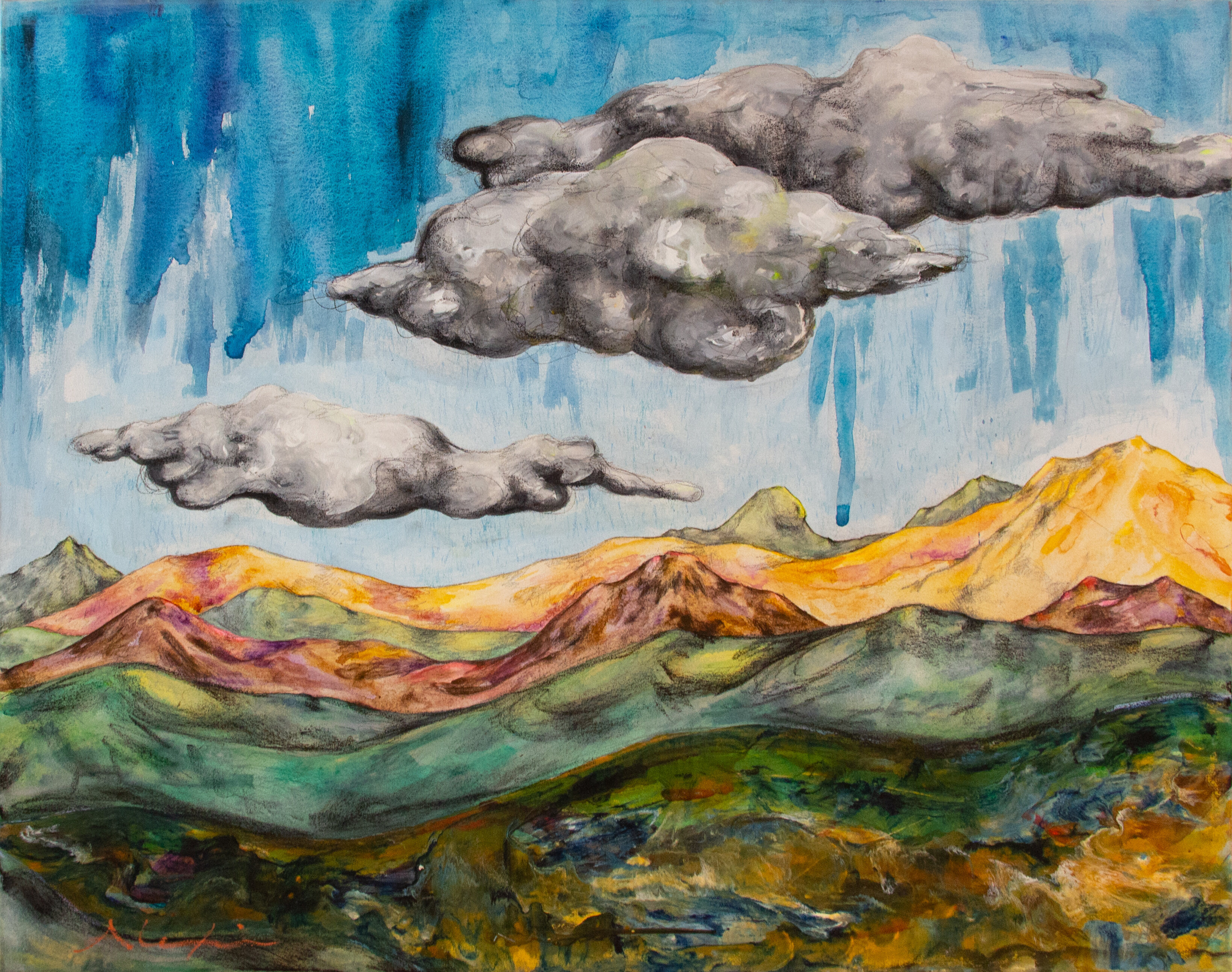 Paisaje bajo tormenta