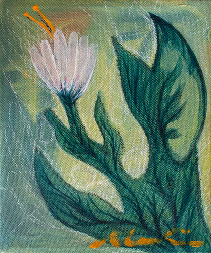 Rosa silvestre. by Alexia López Sosa, Painting for Sale on Select