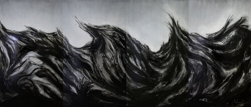 Infinite sea by Alexia López Sosa, Painting for Sale on Select