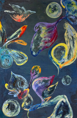 Forests of the deep by Alexia López Sosa, Painting for Sale on Select