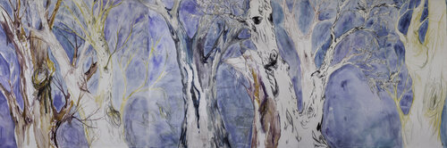 Árboles (Trees) by Alexia López Sosa, Painting for Sale on Select