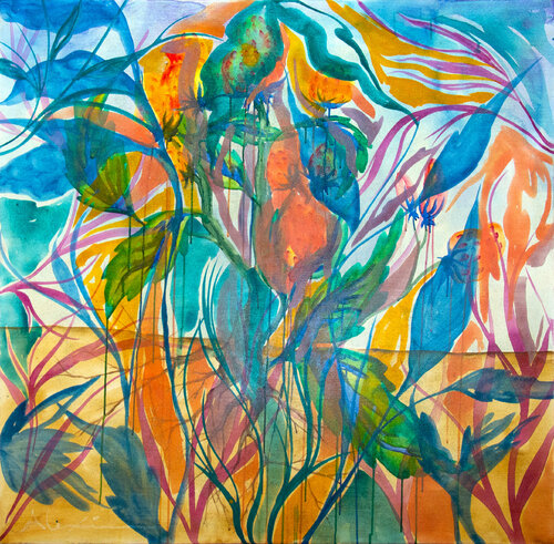UNDERWATER GARDEN by Alexia López Sosa, Painting for Sale on Select