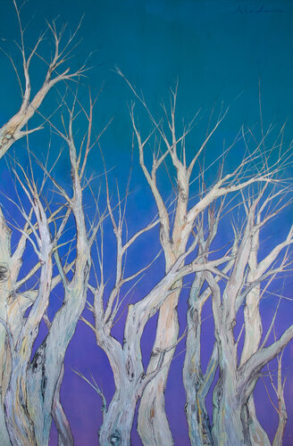 El silencio de las ventanas abiertas en invierno. by Alexia López Sosa, Painting for Sale on Select