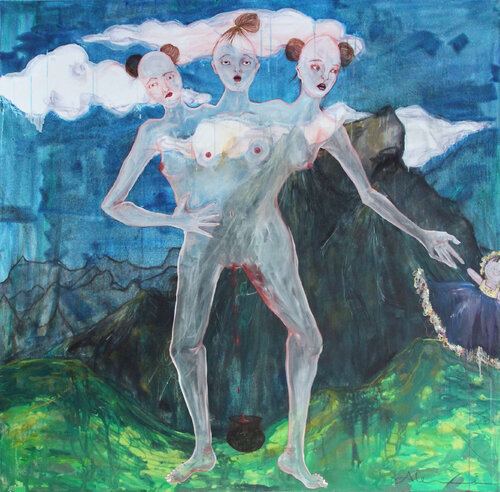 Menarche by Alexia López Sosa, Painting for Sale on Select