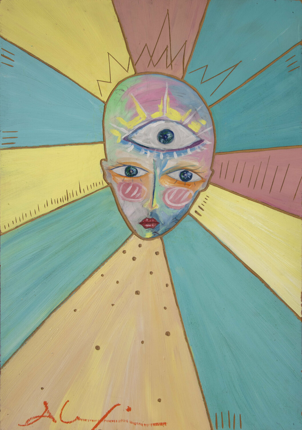Third eye Alexia López Sosa Original painting for sale