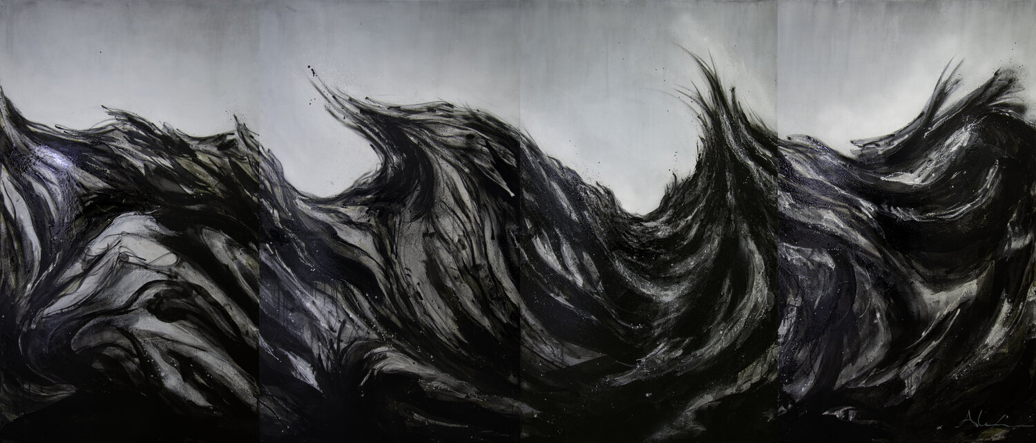 Infinite sea Alexia López Sosa Original painting for sale