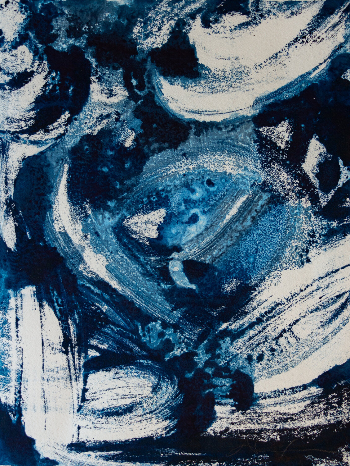 OCEAN BLUE Alexia López Sosa Original painting for sale