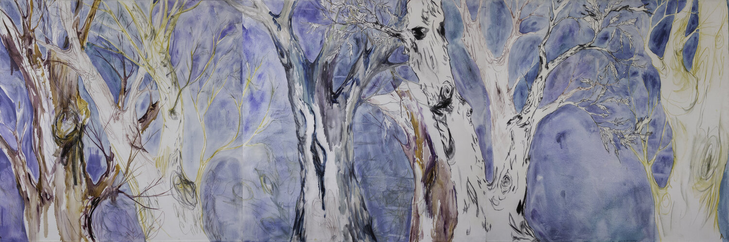 Árboles (Trees) Alexia López Sosa Original painting for sale