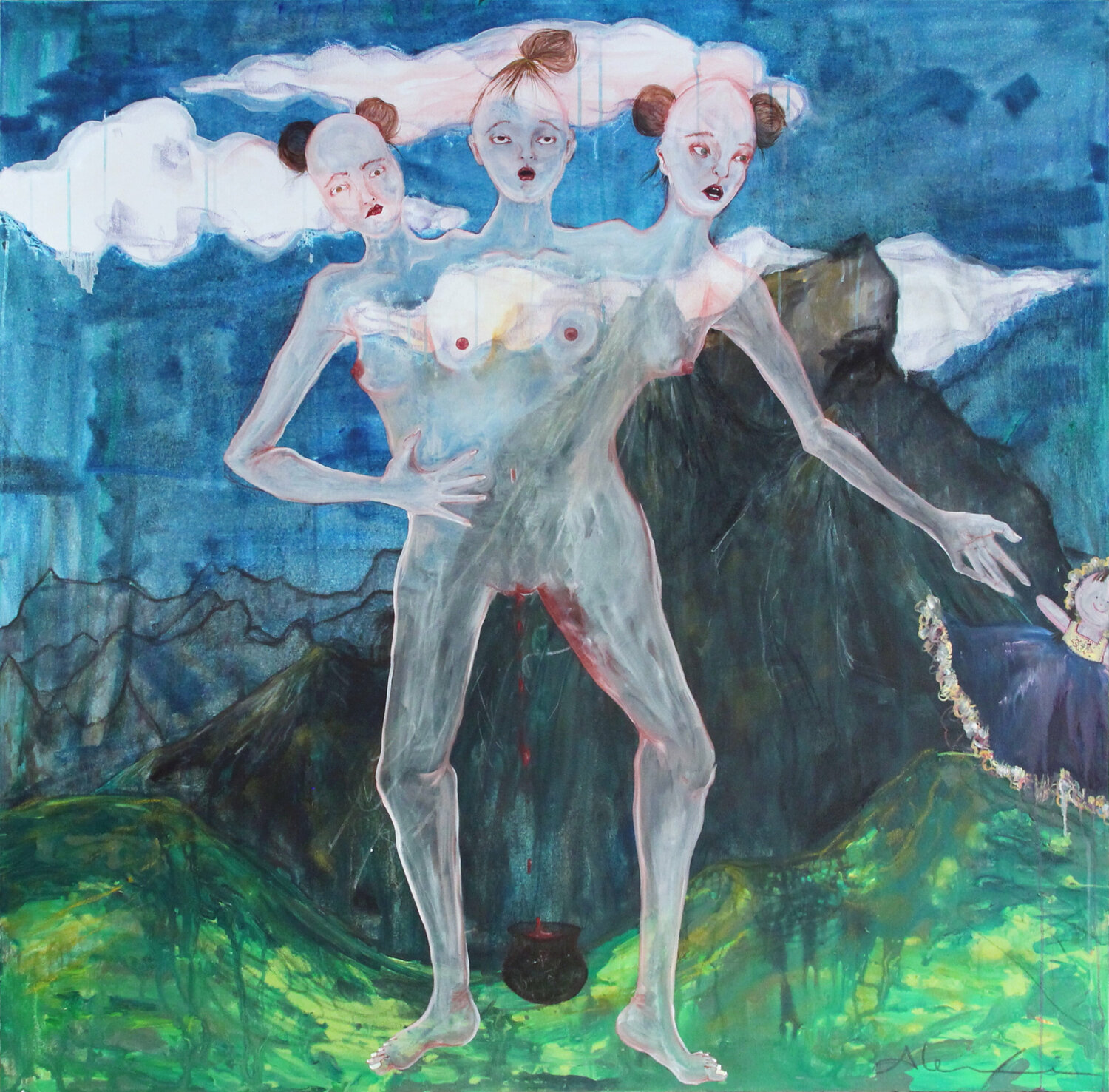 Menarche Alexia López Sosa Original painting for sale