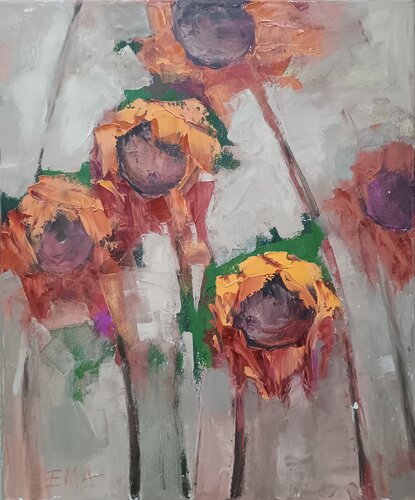 THE UPHOLDERS by Emilia Milcheva, Painting for Sale on Select
