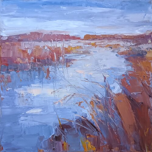 MOODY WATERS by Emilia Milcheva, Painting for Sale on Select