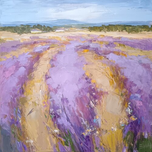 LAVENDER TIME by Emilia Milcheva, Painting for Sale on Select