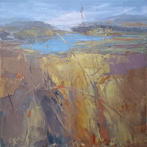 GRASSES LOVE TO BE SILENT by Emilia Milcheva, Painting for Sale on Select