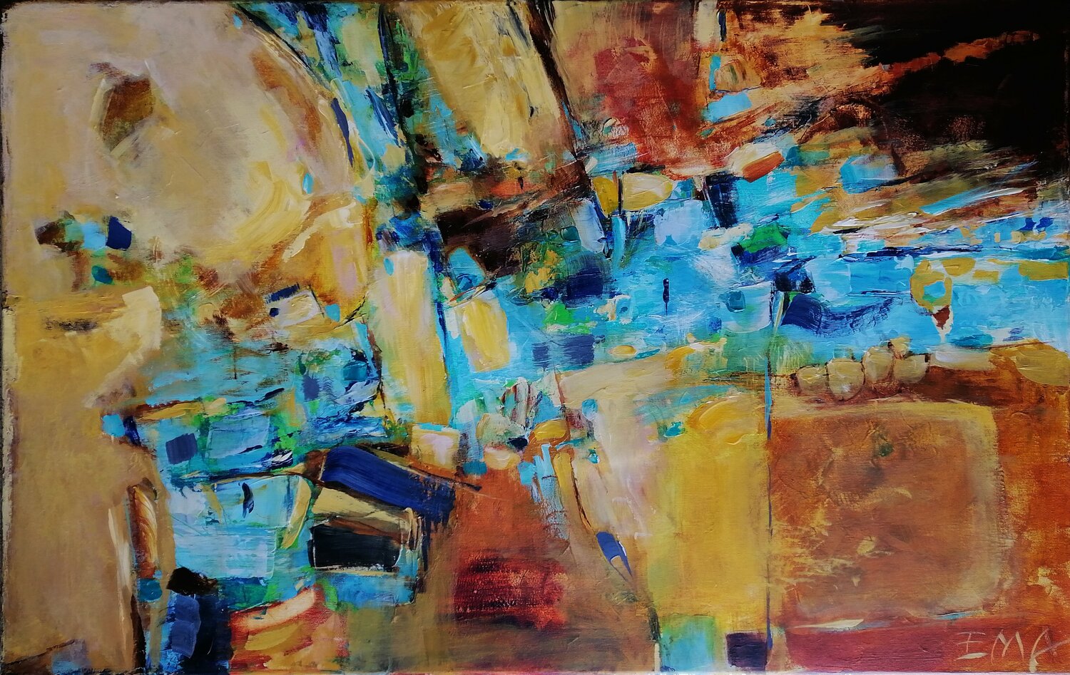 TRACES Emilia Milcheva Original painting for sale