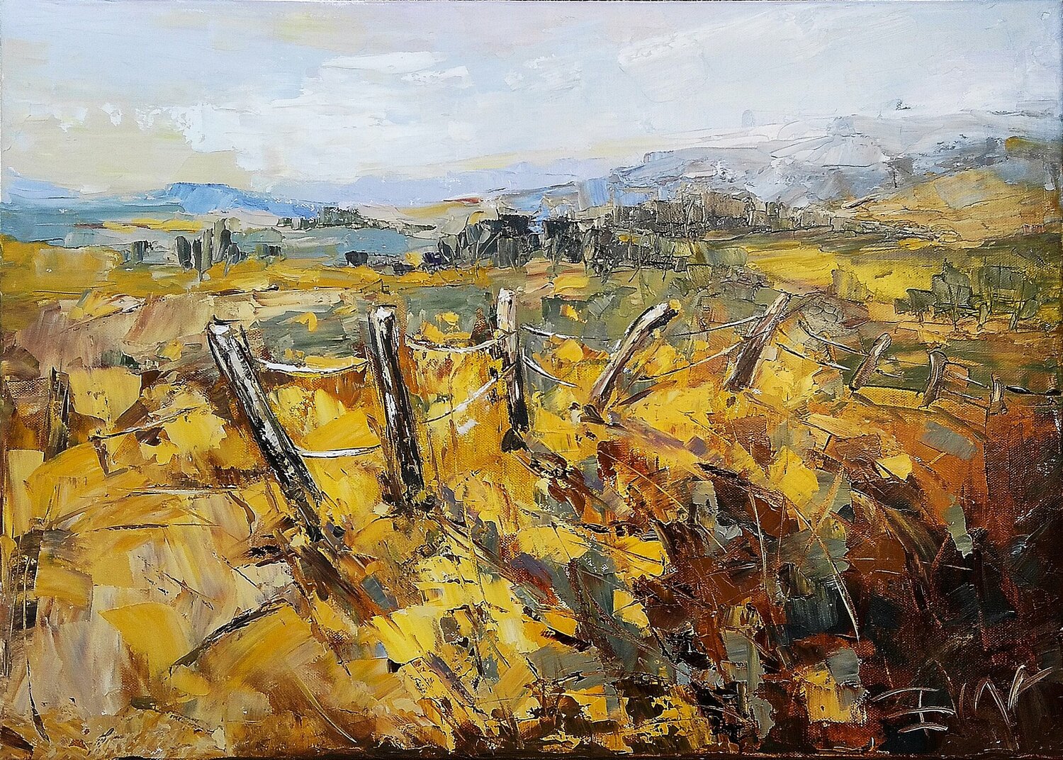 FRUITFUL LAND Emilia Milcheva Original painting for sale
