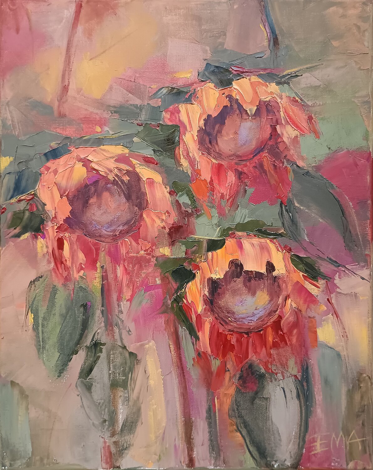 THE AWAKE ONES Emilia Milcheva Original painting for sale