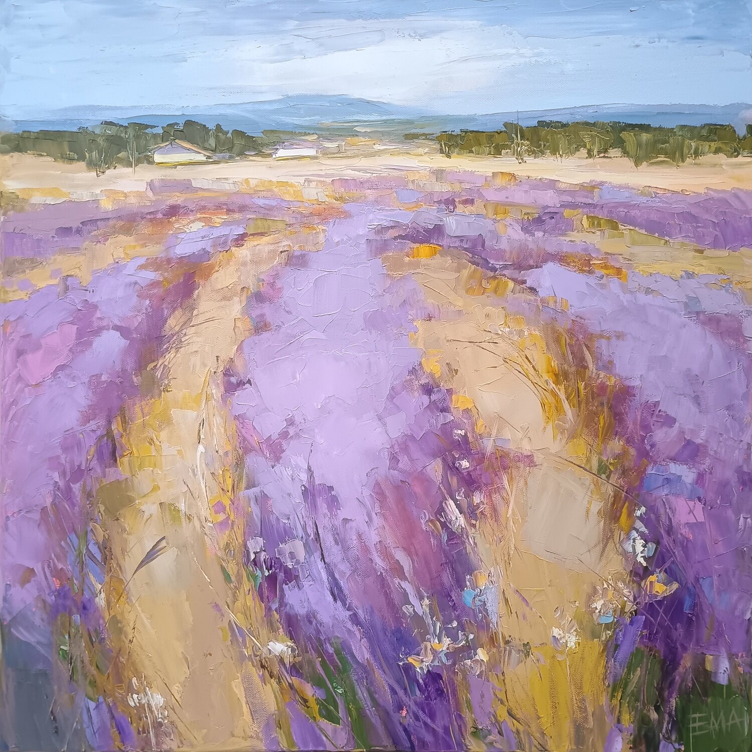 LAVENDER TIME Emilia Milcheva Original painting for sale