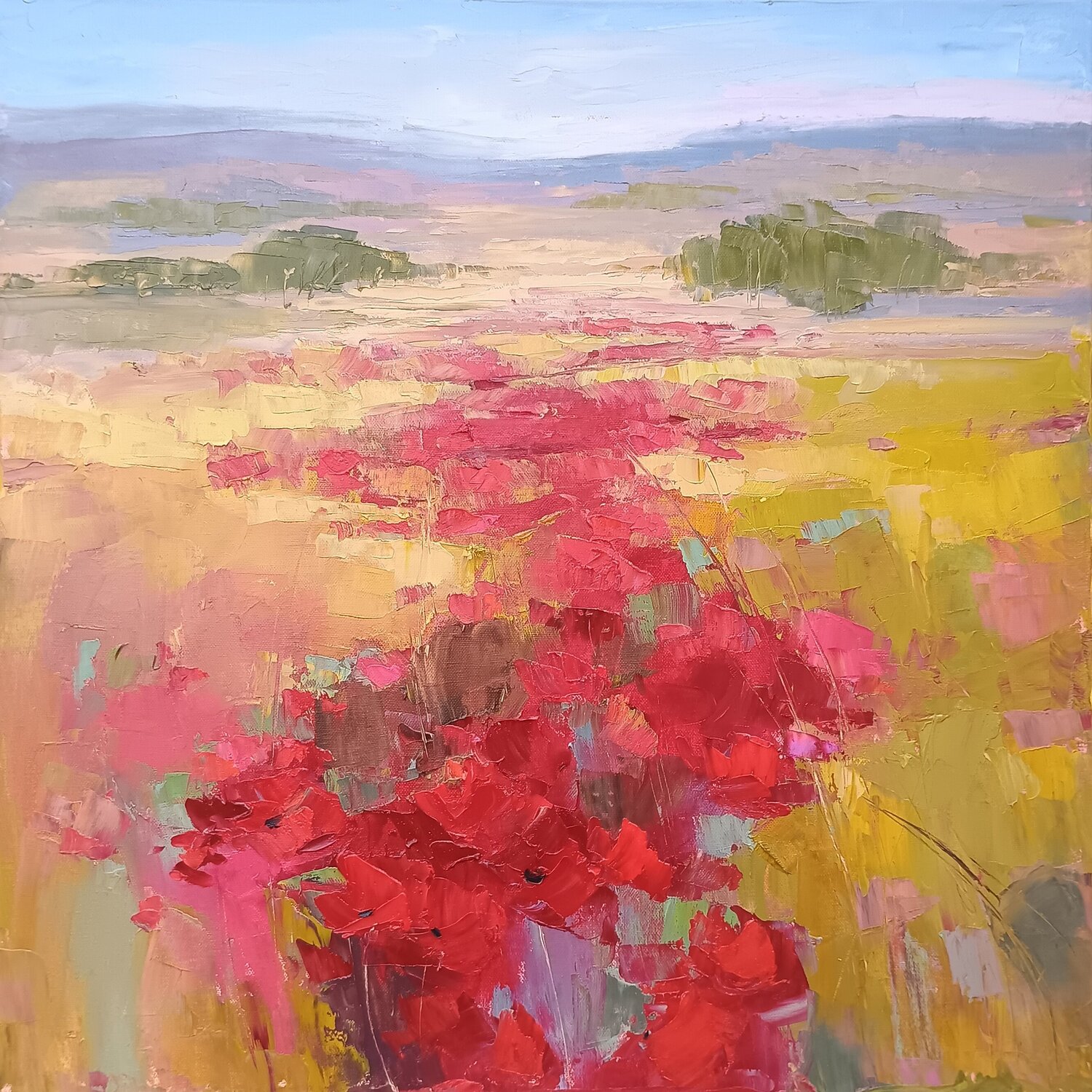 THE WARMTH OF EVERY TOMORROW Emilia Milcheva Original painting for sale