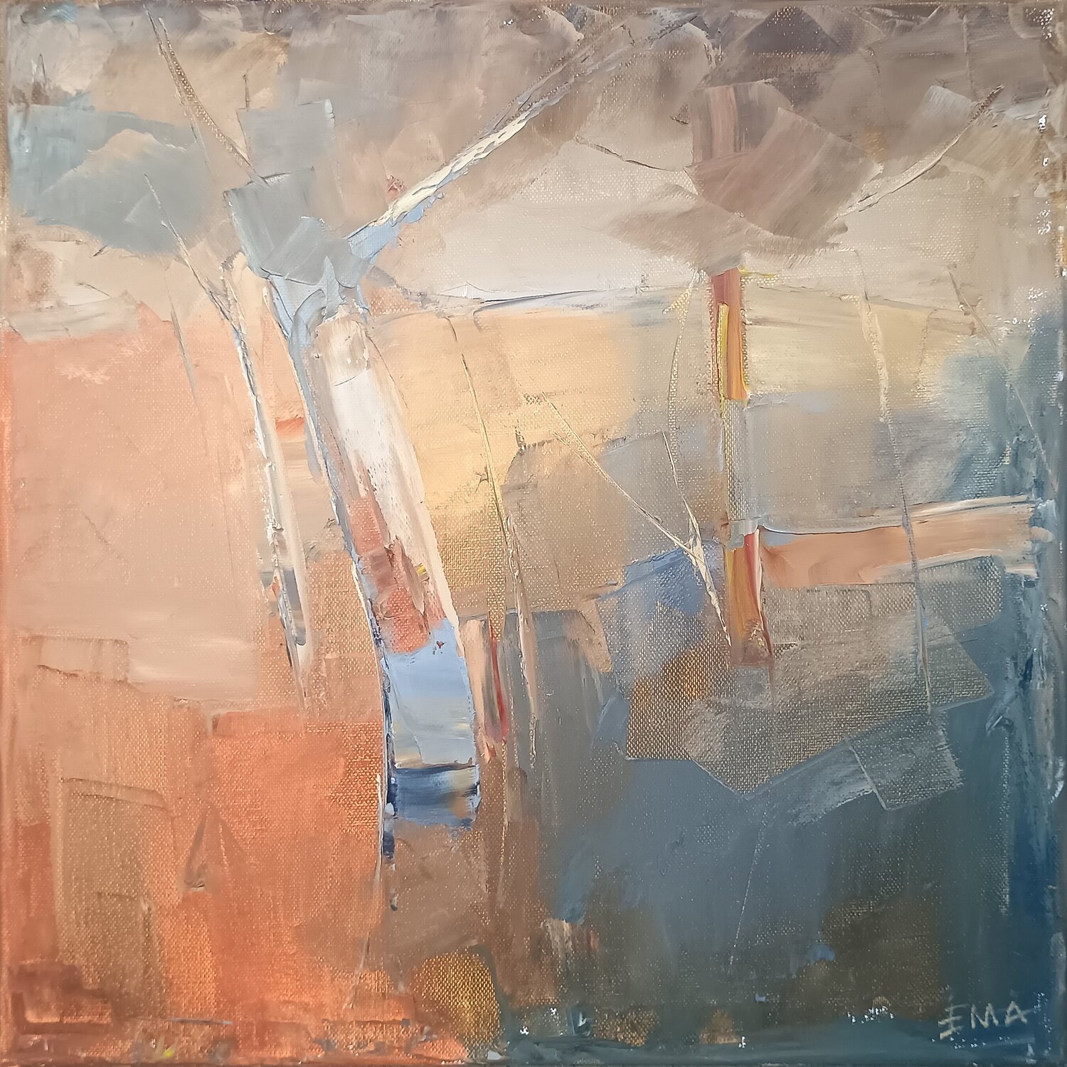Trees on a journey Emilia Milcheva Original painting for sale