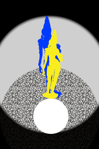 "Dancing Parvati" Unique piece by Harald Gsaller, Drawing for Sale on Select