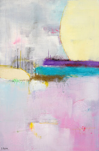 PEQUEÑO NAUFRAGIO CON LUNA LLENA by Bruno Vázquez, Painting for Sale on Select