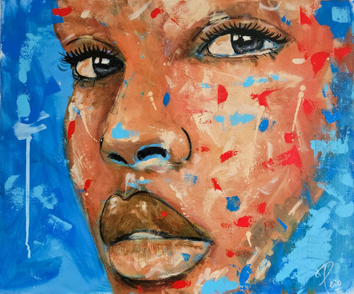 Le regard by Peïo, Painting for Sale on Select