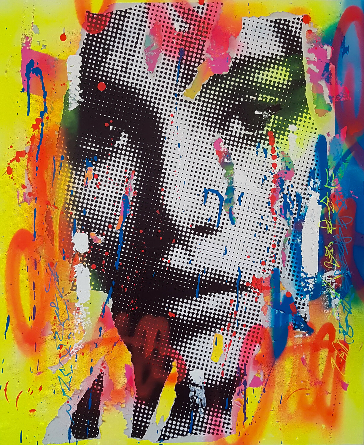 Fragment#3 Peïo Original painting for sale