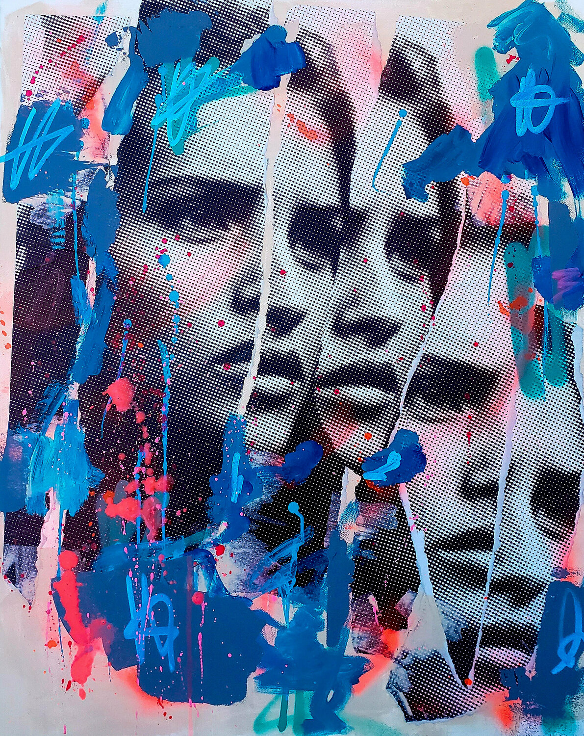 Fragment#9 Peïo Original painting for sale