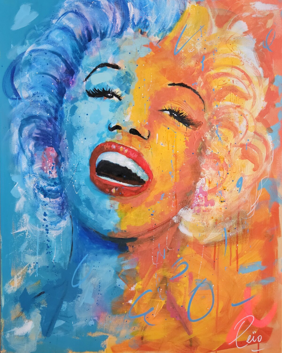 Marylin#1 Peïo Original painting for sale