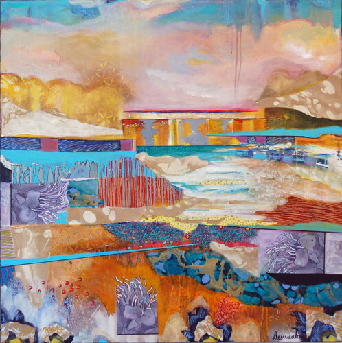 Aquatile by Dominique Desmeules, Painting for Sale on Select