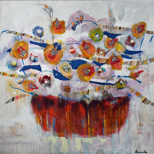 Reflets by Dominique Desmeules, Painting for Sale on Select