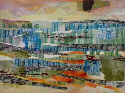 Les falaises by Dominique Desmeules, Painting for Sale on Select