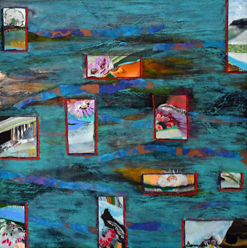 Fenêtres sur jardin V by Dominique Desmeules, Painting for Sale on Select