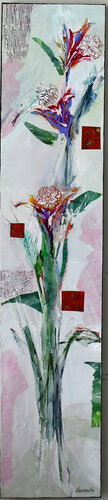 Naisance florale by Dominique Desmeules, Painting for Sale on Select
