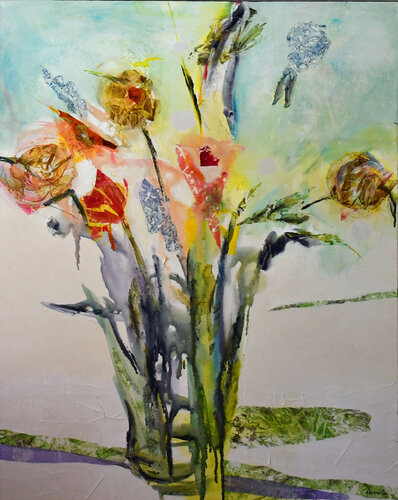 Elan amoureux by Dominique Desmeules, Painting for Sale on Select