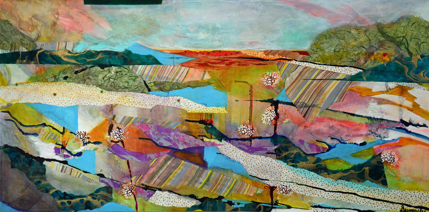 Les chemins de la vie Dominique Desmeules Original painting for sale