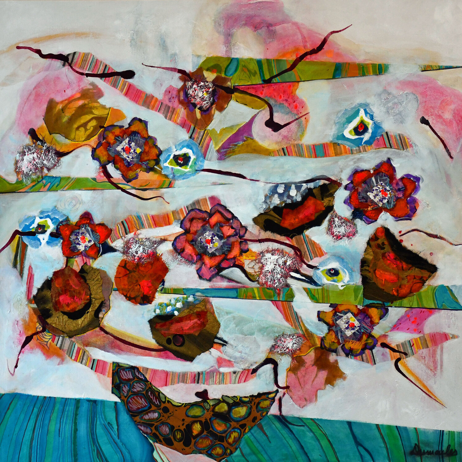 En équilibre Dominique Desmeules Original painting for sale