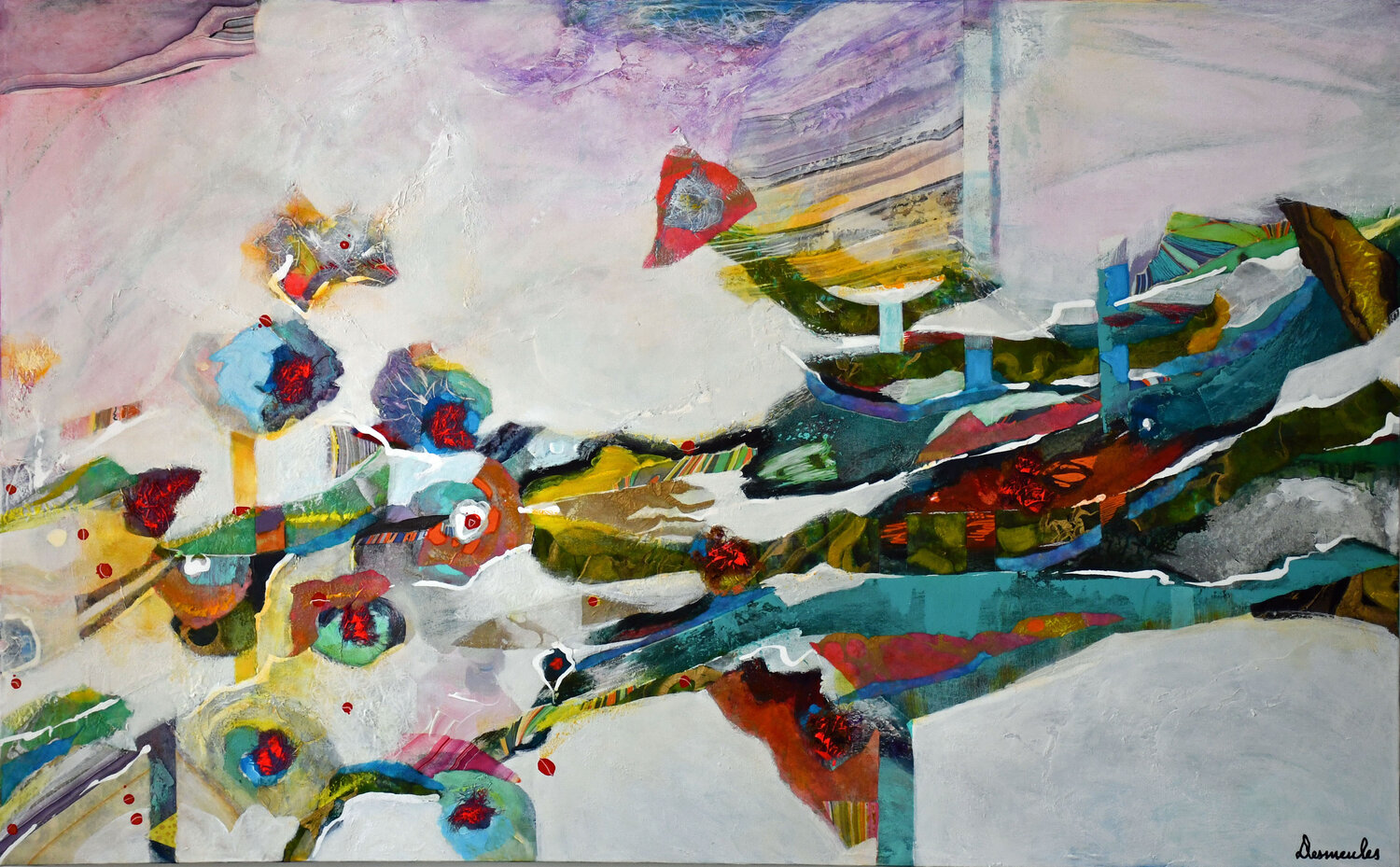Enchevêtrement Dominique Desmeules Original painting for sale