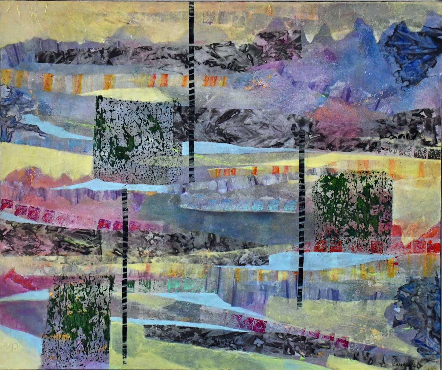 Cascades Dominique Desmeules Original painting for sale