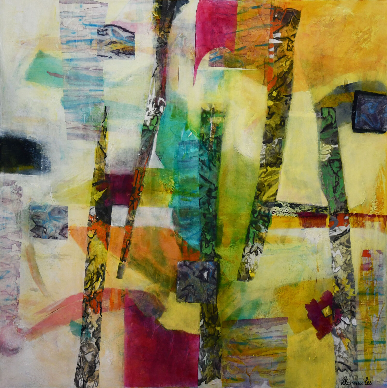 Révolution Dominique Desmeules Original painting for sale