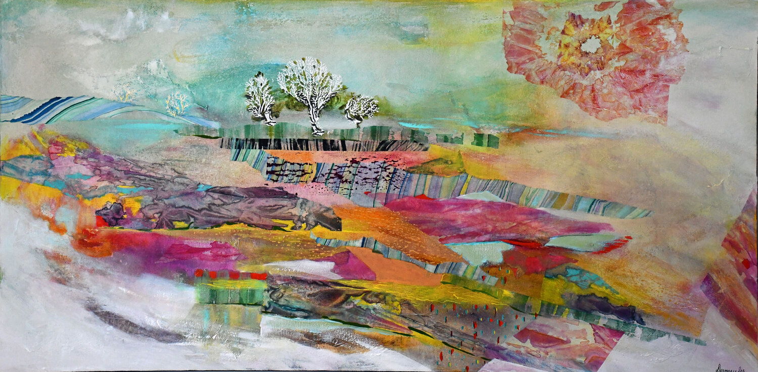 Soupçon ensoleillé Dominique Desmeules Original painting for sale