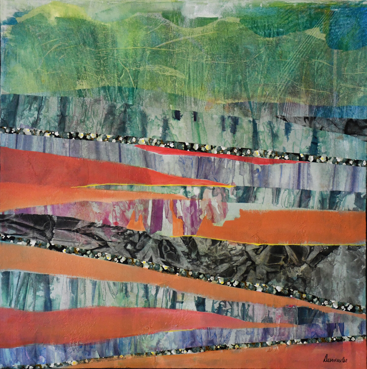 Cultures Dominique Desmeules Original painting for sale