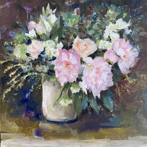 Bouquet des invalides by Géraldine Morales, Painting for Sale on Select