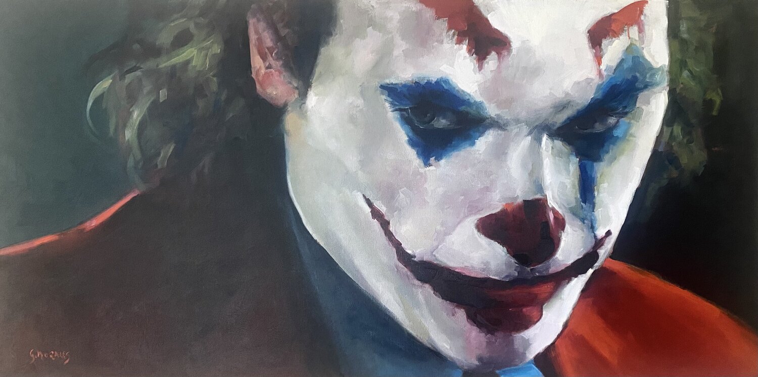 Joker 2 Géraldine Morales Original painting for sale