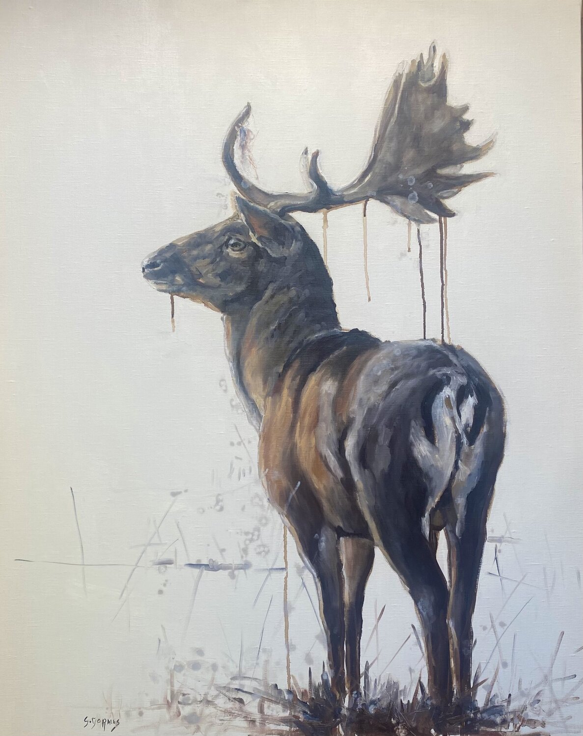 Daim Géraldine Morales Original painting for sale