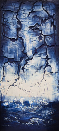 Cracked by Marjan Fahimi, Painting for Sale on Select