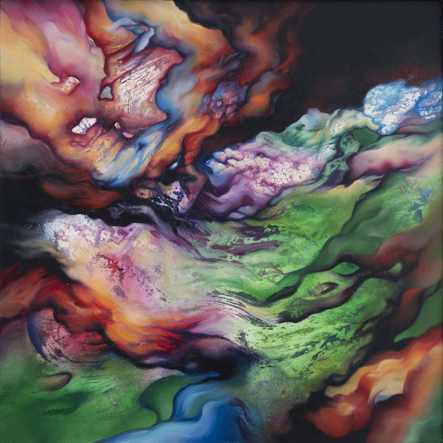 Original Fire Marjan Fahimi Original painting for sale