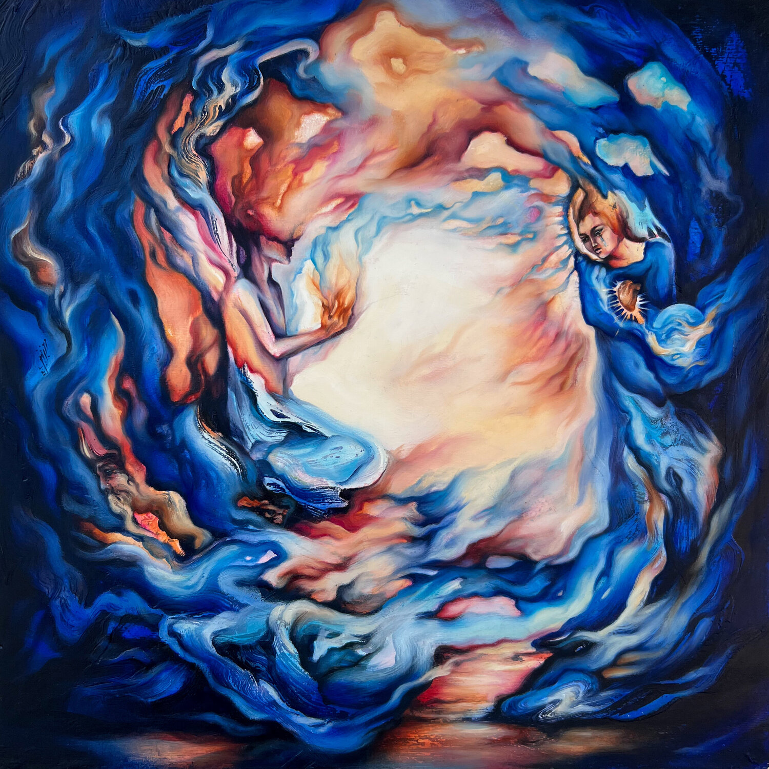 Annunciazione Marjan Fahimi Original painting for sale